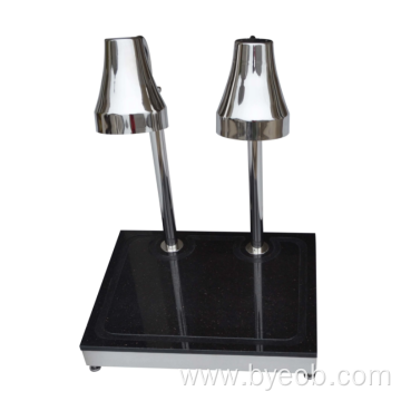 2-Lamp Rolled Edged Lamps Shade Marble Carving Station